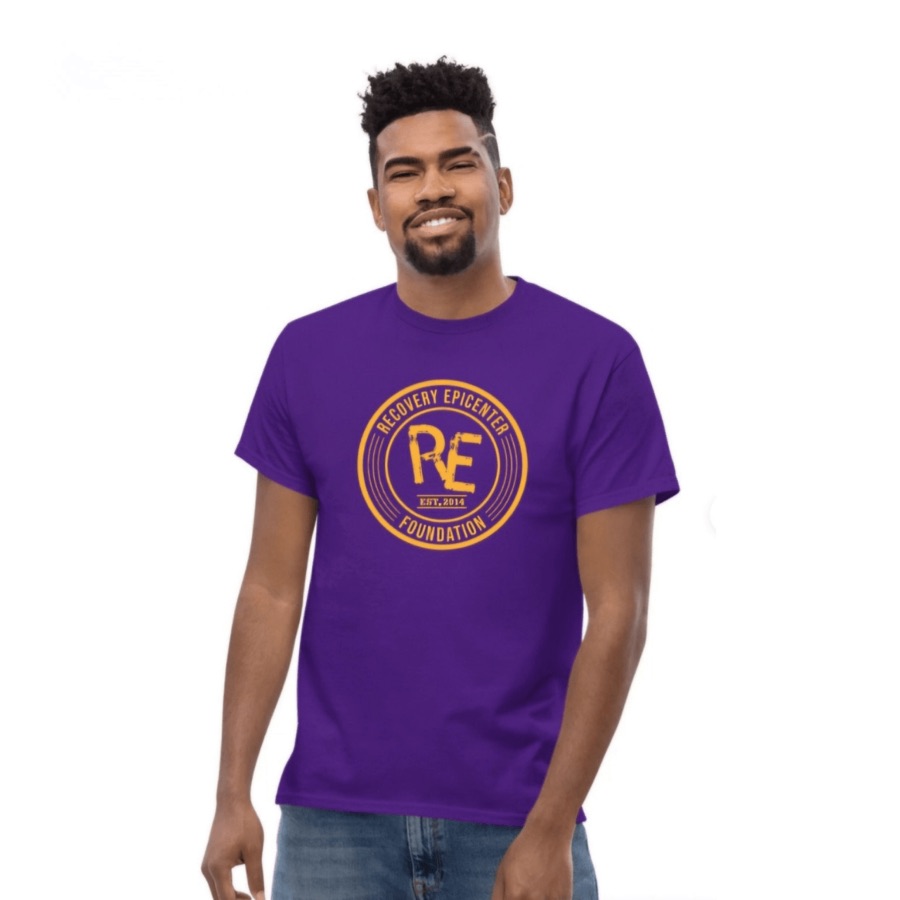 Recovery Epicenter t-shirt in purple
